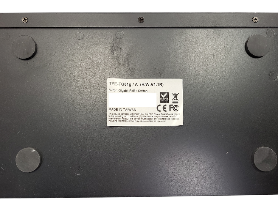 TRENDnet 8 Port Gigabit PoE Switch TPE-TG81g GreenNet Rack Mount Brackets Q$