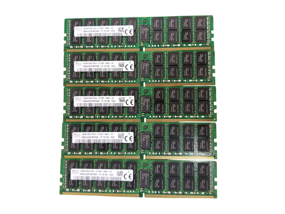 SK Hynx 80GB Bundle DDR4 RAM (5x16GB) 2Rx4 PC4-2133P-RA0-10 DDR4 Server RAM Q