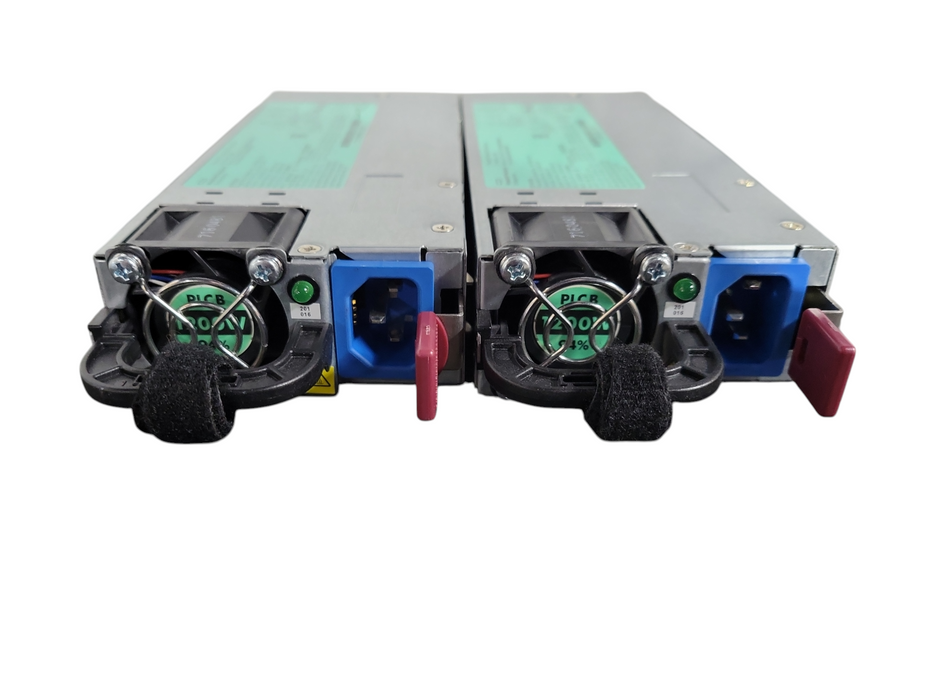 LOT 2x HPE HSTNS-PL30 660185-001 643956-201 1200W POWER SUPPLY !