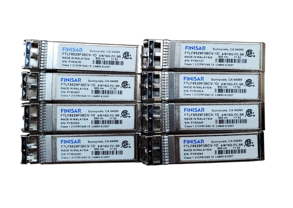 user_efef83f2 Lot 8x Finisar FTLF8529P3BCV-1D 4/8/16G-FC-SR 850nm