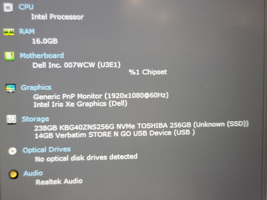 Dell Latitude 5330 i7-1265U 16GB RAM 256GB NVMe READ β Lap200