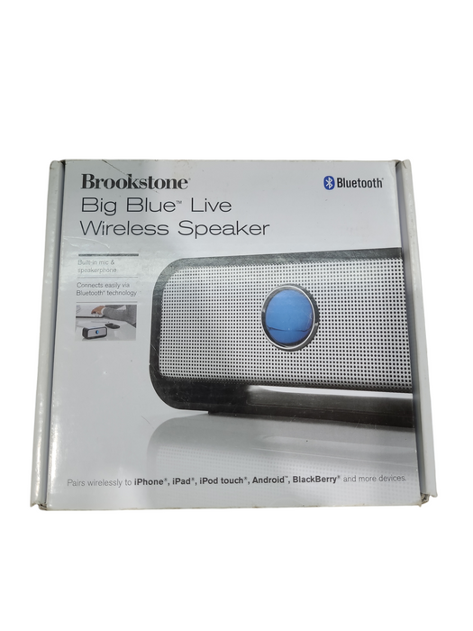 Brookstone Design USA Big Blue Live 734328 Black Speaker System