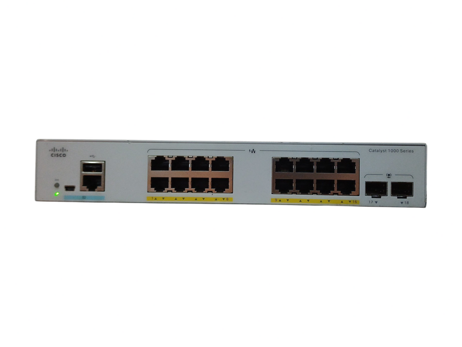 Cisco Catalyst C1000-16FP-2G-L Network Switch 16 Gigabit Ethernet PoE+