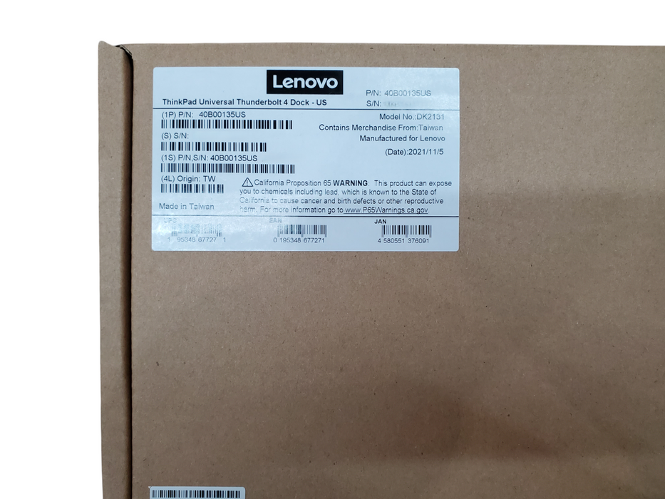 New Open Box - Lenovo ThinkPad Universal Thunderbolt 4 - DK2131