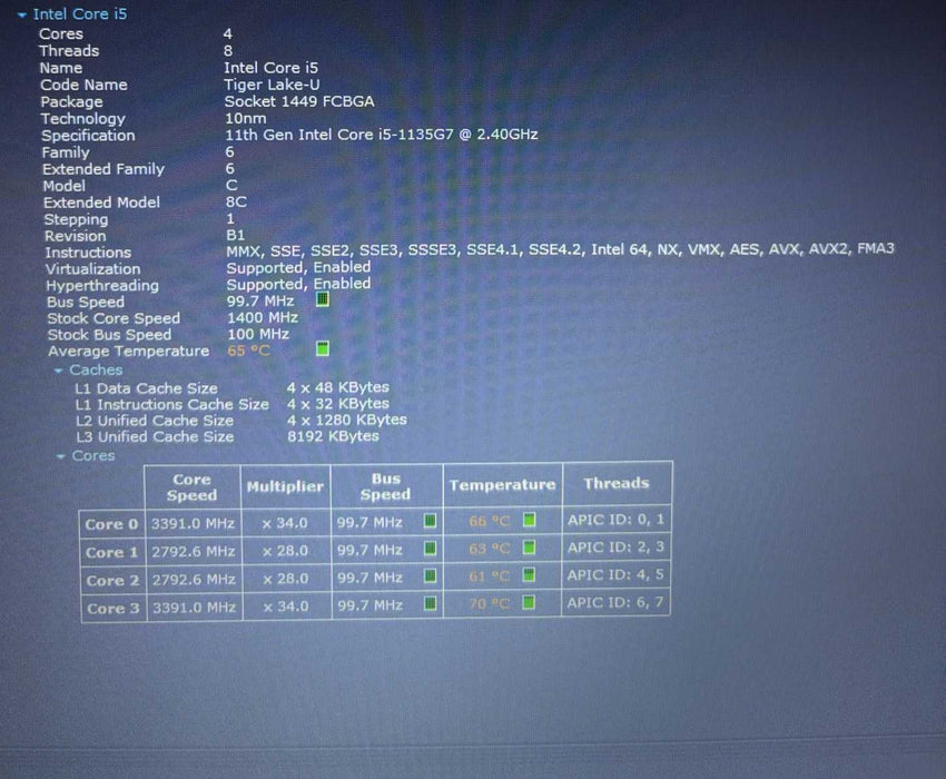 Dell Latitude 3520 Core i5-1135G7@2.4GHz 16GB RAM 256GB SSD READ  Lap200