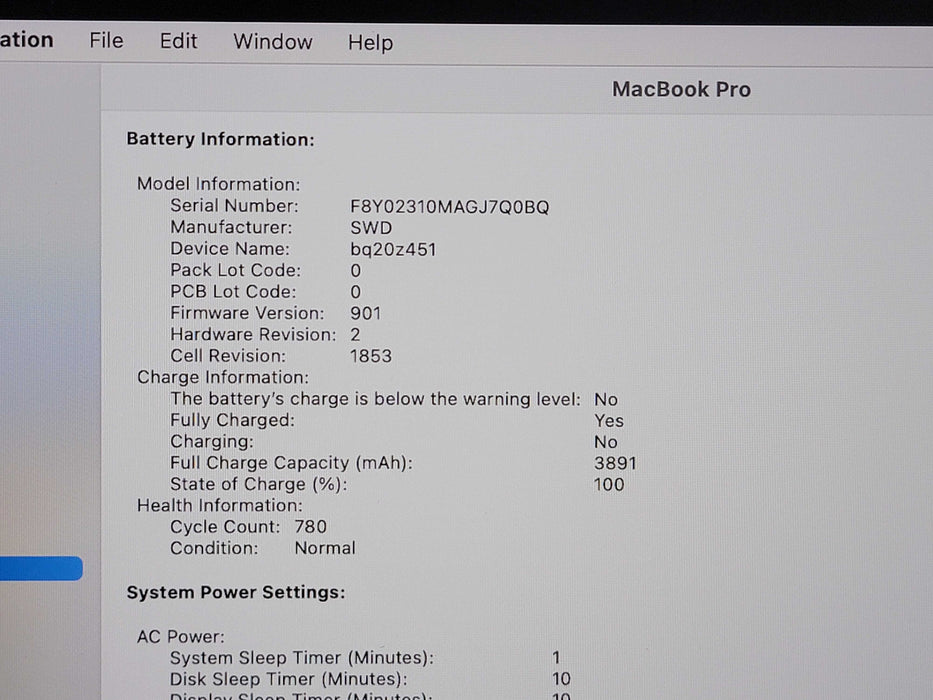 Apple Macbook Pro 2020 13" 4-Core i5-1038NG7 @ 2.0GHz 16GB DDR4 500GB SSD (