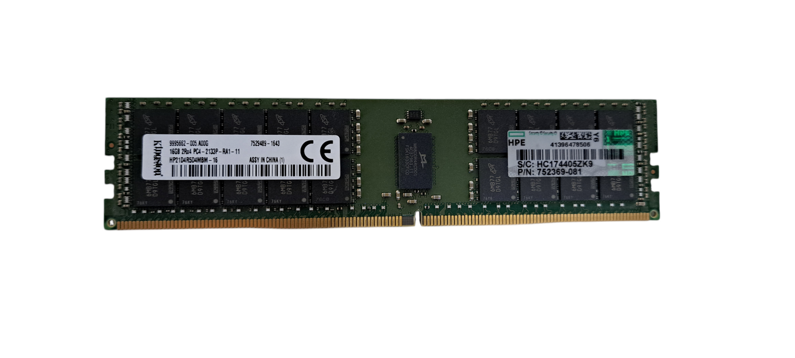 Kingston HP21D4R5D4MBM-16 16GB 2Rx4 PC4-2133P DDR4 ECC Server RAM Q