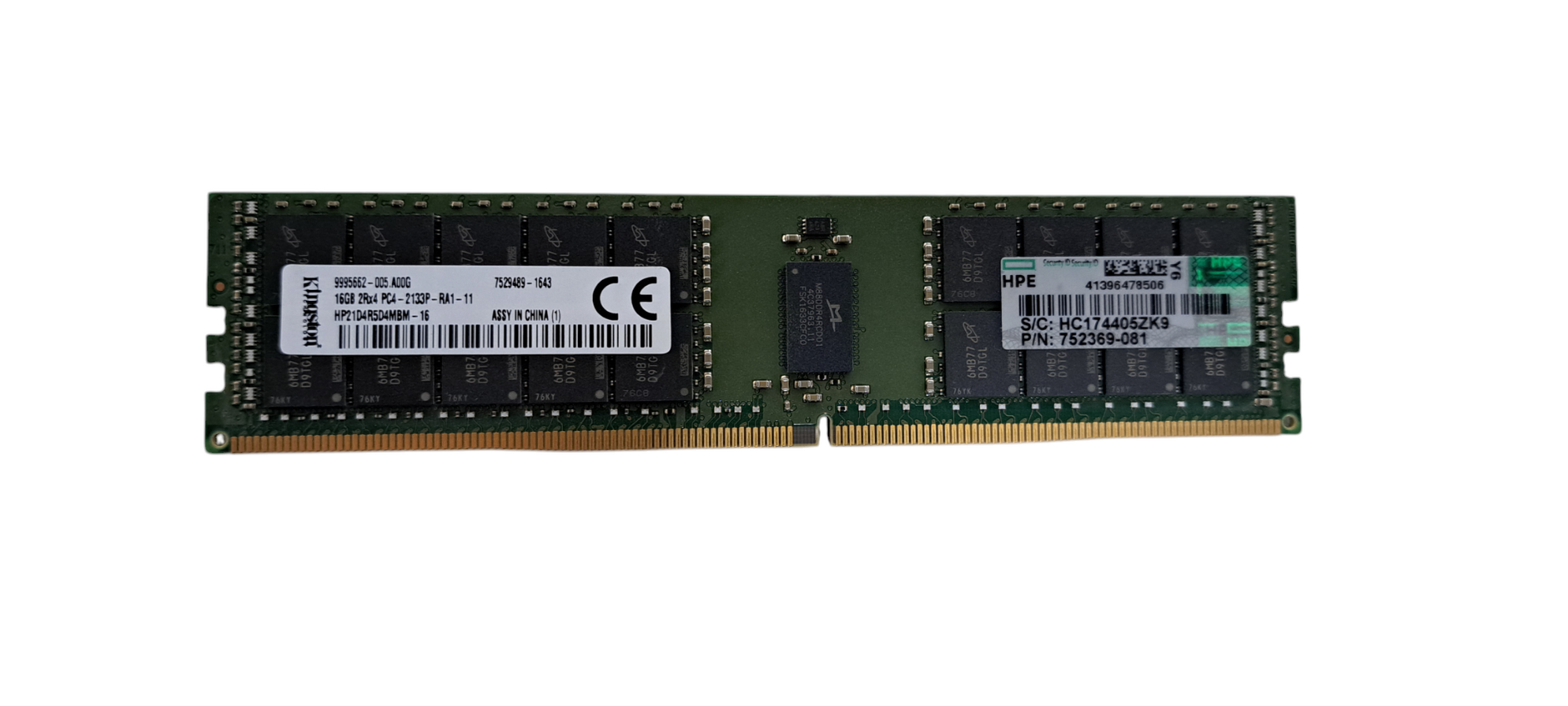 Kingston HP21D4R5D4MBM-16 16GB 2Rx4 PC4-2133P DDR4 ECC Server RAM Q ...