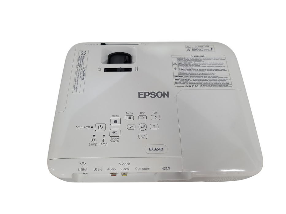 Epson H719A EX3240 3LCD 3000 Lumens Projector Lamp Hours: 27 !