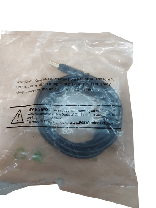 Lot 2x Monoprice USB-A to USB-B 2.0 Cable - 28/24AWG Gold Plated Black 6FT