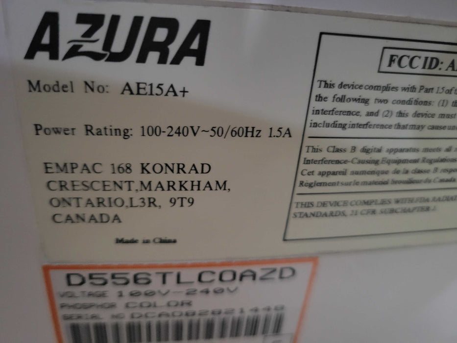 Azura AE15A+ 15" Color CRT Monitor _