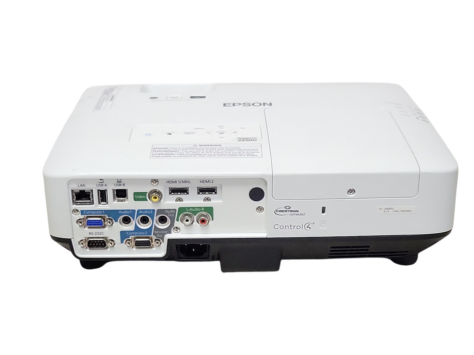 Epson PowerLite 2250U 3LCD Projector HDMI, 2307 hours, No Remote _