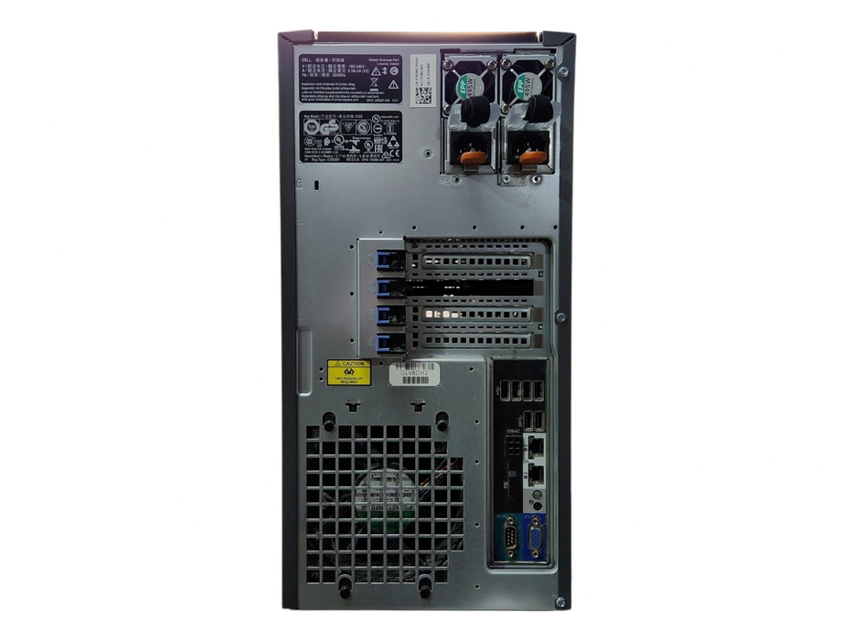 Dell PE T330 8x3.5", Xeon E3-1270 v5, 32GB DDR4, No HDD & RAID, 2x 495W PSU