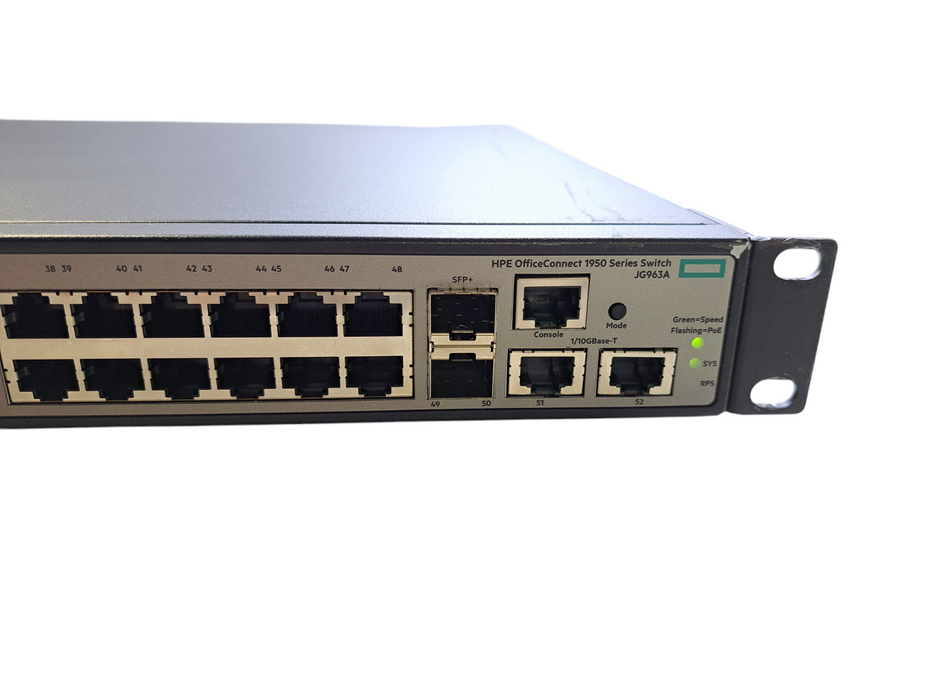 HPE 1950-48G-2SFP+-2XGT-PoE+ | 48x Gigabit PoE+, 2x SFP+, 2x 10GBase-T Switch