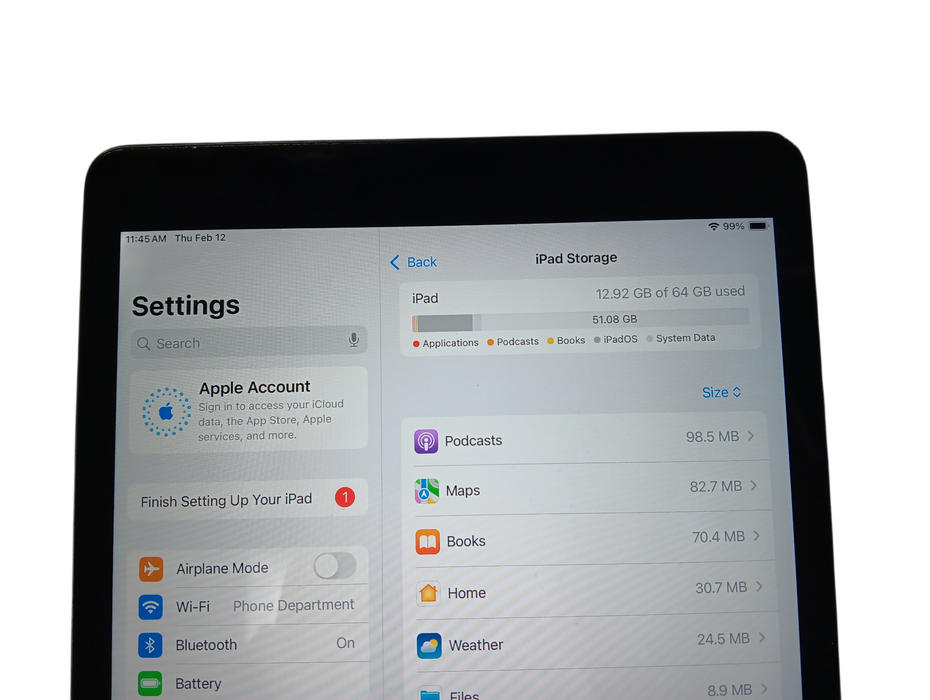Apple iPad 9th Gen - 64GB - Space Gray [A2602] Read