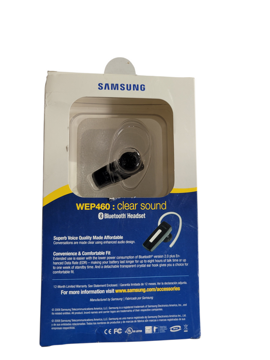 Samsung WEP460 Bluetooth Headset Clear Sound Q
