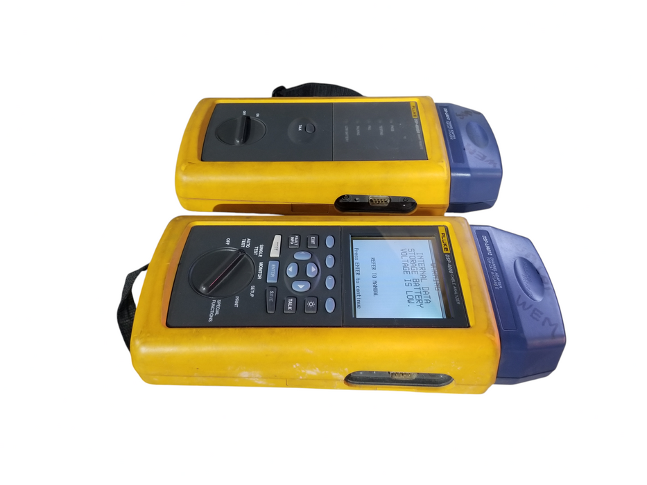 Fluke DSP-4000 Cable Analyzer & Smart Remote w/DSP-FTA420, DSP-LIA013, CAL