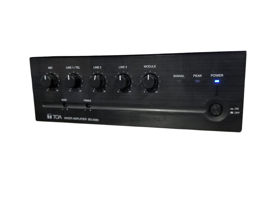 TOA BG-2060 CU Mixer Amplifier 60 Watt / 70V Commercial Audio System