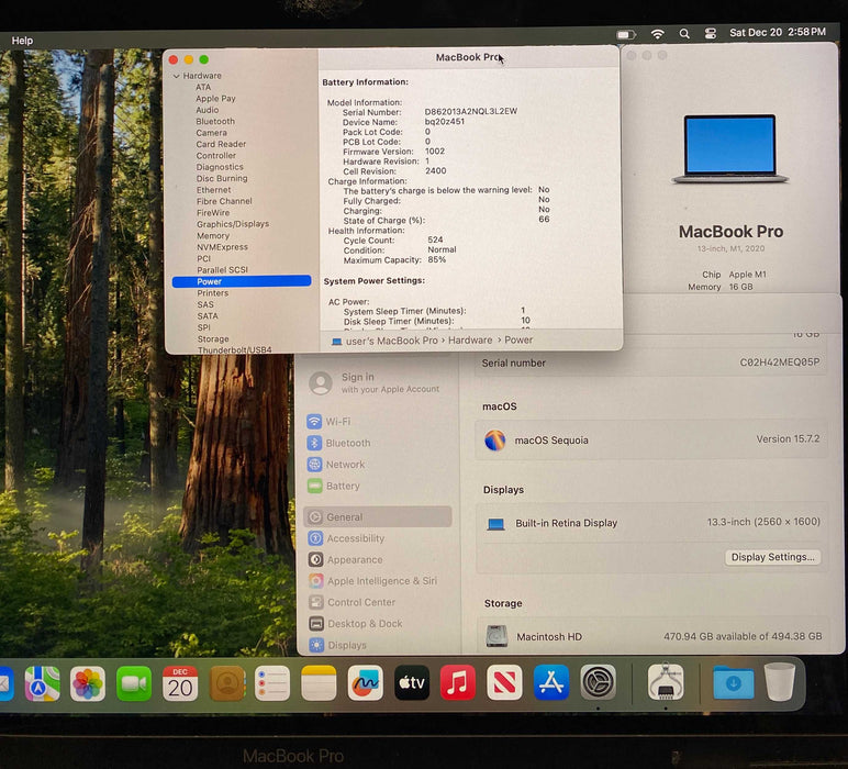 Apple MacBook Pro 13" M1 2020 16GB RAM 512GB SSD READ