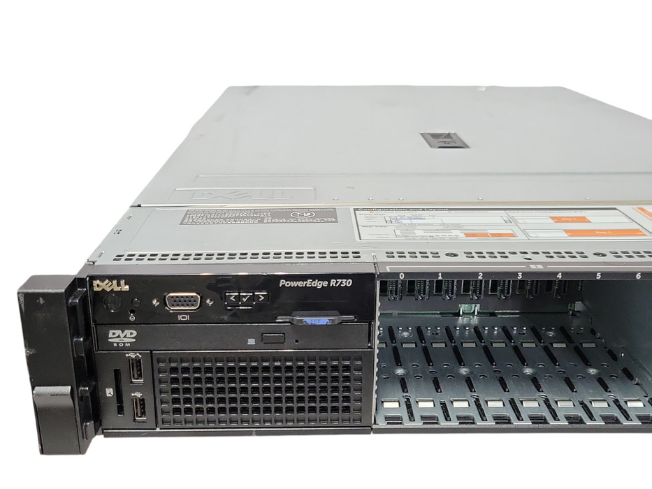 DELL PowerEdge R730 2x Intel Xeon E5-2630v3 2.40Ghz 64GB RAM H730p mini _