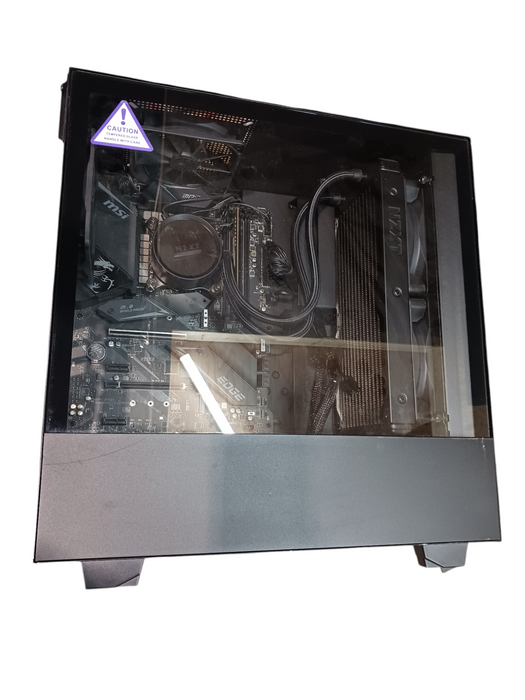 Custom NZXT Tower PC MSI Z490 Gaming Wifi Intel i5-10505 16gb DDR4 No HDD