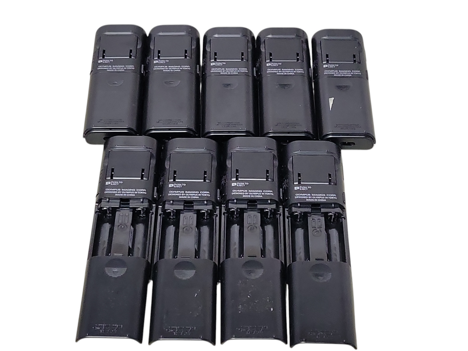 Lot of 9x Olympus digital voice recorder VN-702PC with 8x USB Cables _