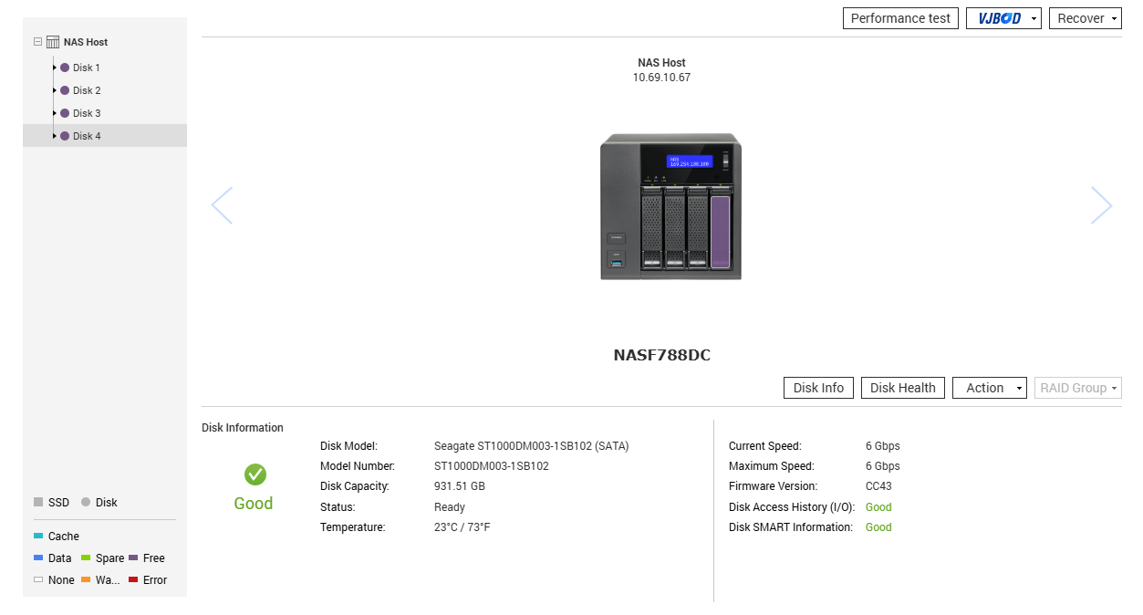 QNAP TS-453A 4-Bay NAS, Celeron N3150 1.60GHz, 4GB RAM w/ 4x1TB HDDs