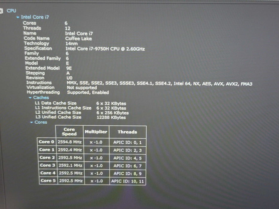 Dell G7 i7-9750H 16GB DDR4 RTX 2070 w Max Q 256GB NVMe  β Lap200