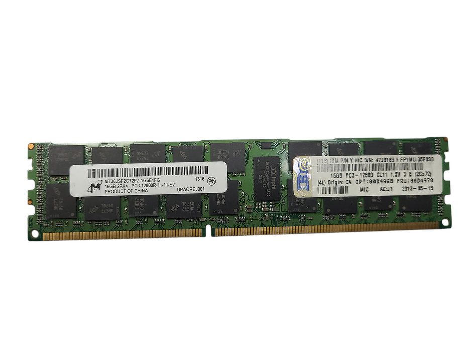 Micron 16GB PC3-12800R Server Memory Q$