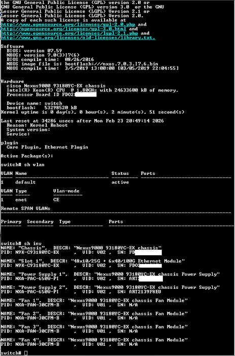 Cisco Nexus N9K-C93180YC-EX 25GbE SFP28 6P 100GbE QSFP28 PE Switch $
