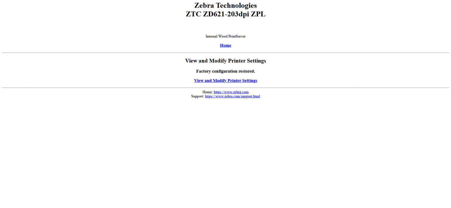 Zebra ZD621 Ethernet Bluetooth USB 300dpi Label Printer ZD6A043-D01F00EZ