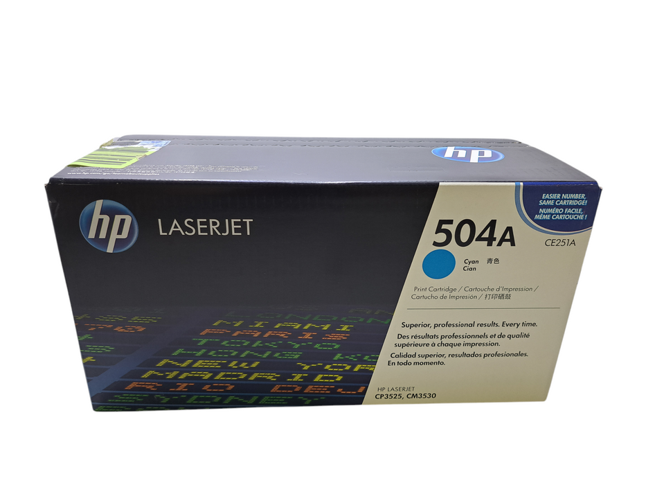 New Sealed | HP CE251A 504A Cyan Toner Cartridge  Q