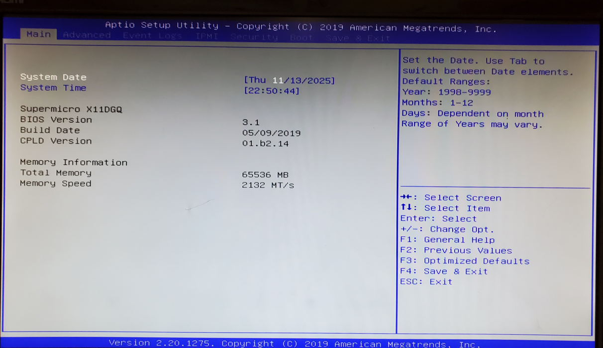Supermicro SYS- 1029GQ-TRT X11DGQ 2x Xeon Gold 6230 64GB DDR4 - No HDD/GPU