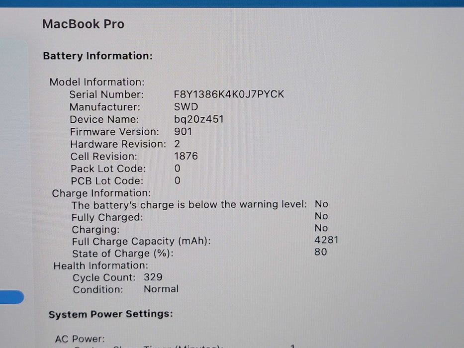 Apple Macbook Pro 2020 13" 4-Core i5-1038NG7 @ 2.0GHz 16GB DDR4 500GB SSD