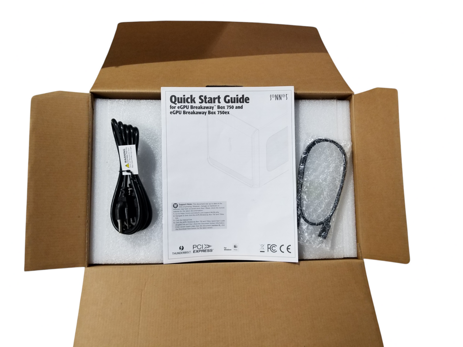 Sonnet eGPU Breakaway Box 750 Model GPU-750W-TB3 - LIKE NEW Q