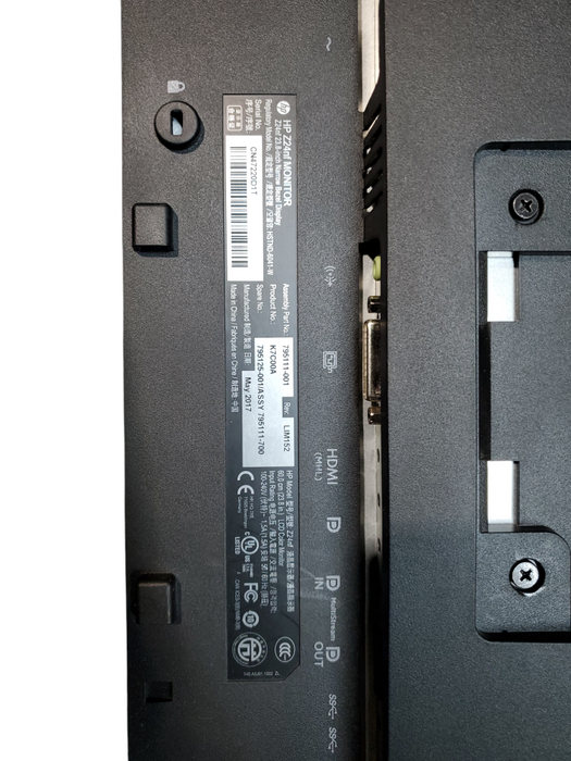 HP Z24nf 24" Monitor, No Stand Q