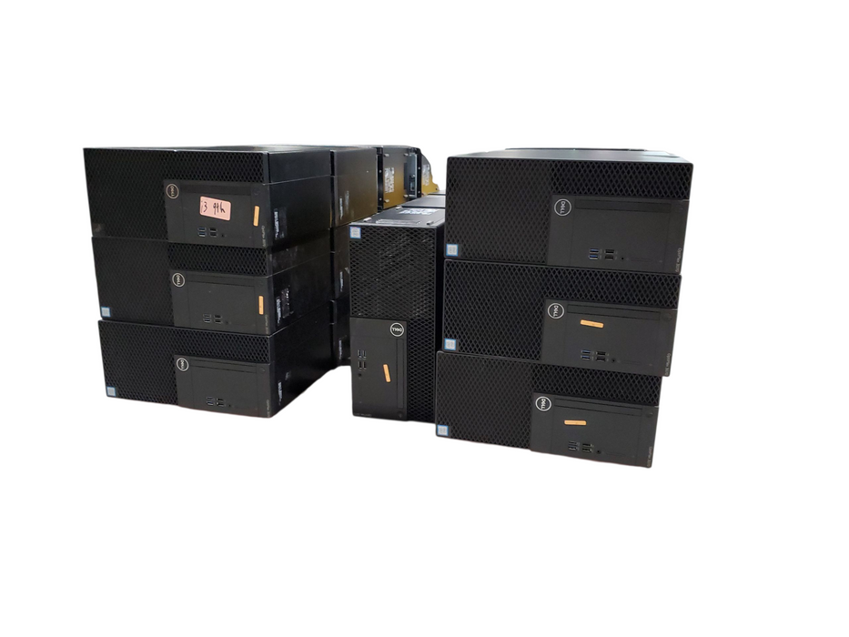Lot of 28x Dell Tower PC i3-9100 @ 3.60 GHz, 8GB RAM , NO HDD Read (T9-1)