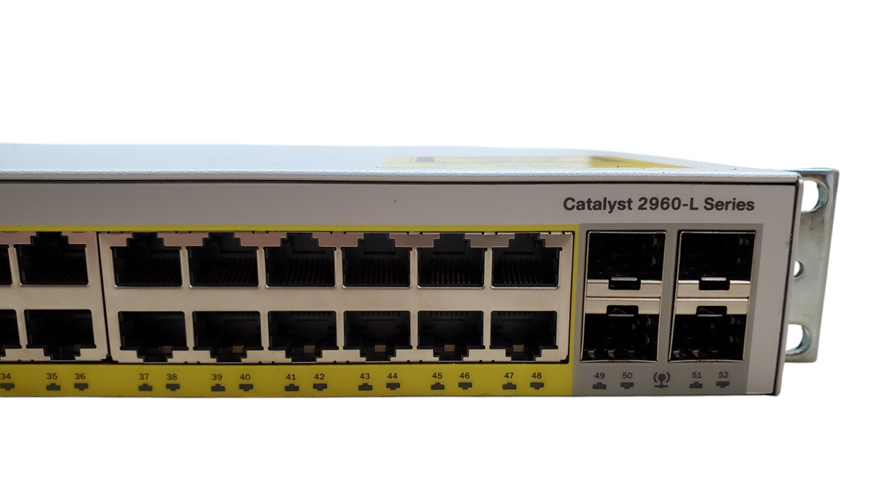 Cisco WS-C2960L-48PS-LL V01 48-Port Gigabit PoE Network Switch