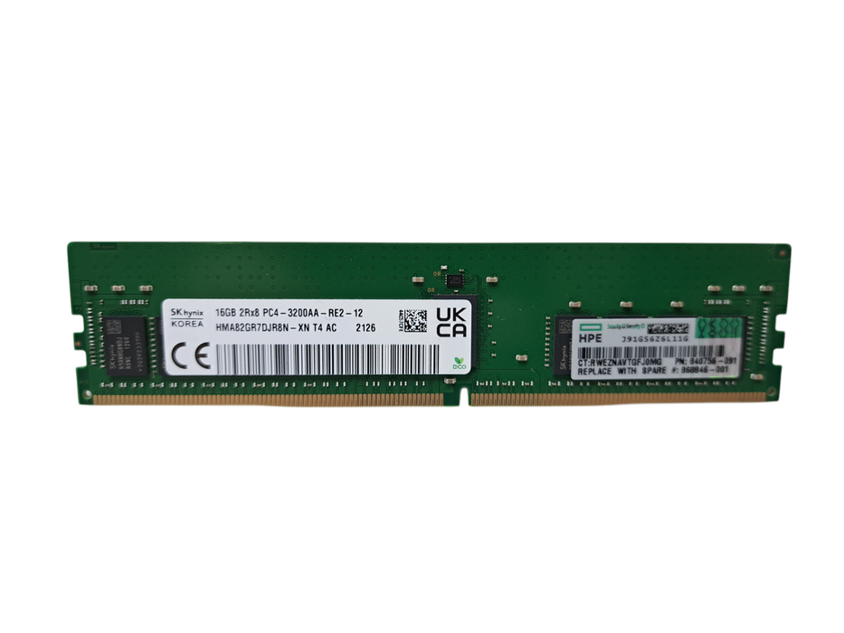 SK Hynix 16GB 2Rx8 PC4-3200AA-RE2-12 | DDR4 Server Memory Q)