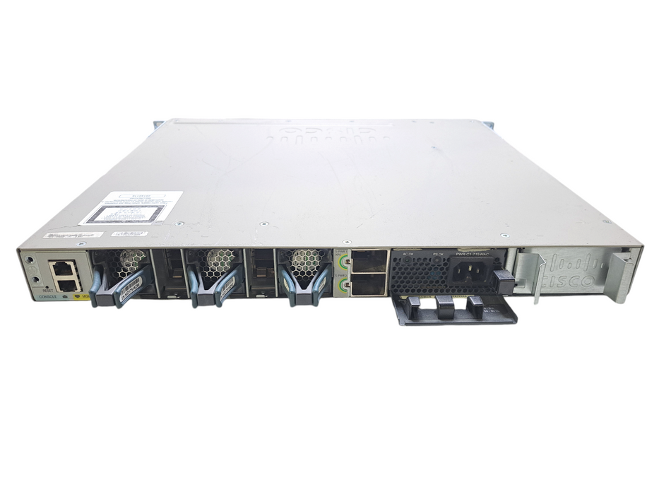 Cisco WS-C3850-48P-S V03 | 48-Port Gigabit PoE+ Switch | 1x 715W PSU