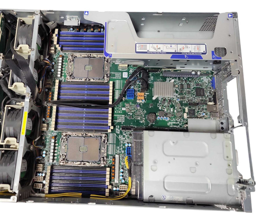 Supermicro 829U-R12X12 2U w/ X12DPU-6 Board 2x PSU 2x CPU Heat sinks 12x 3.5" _