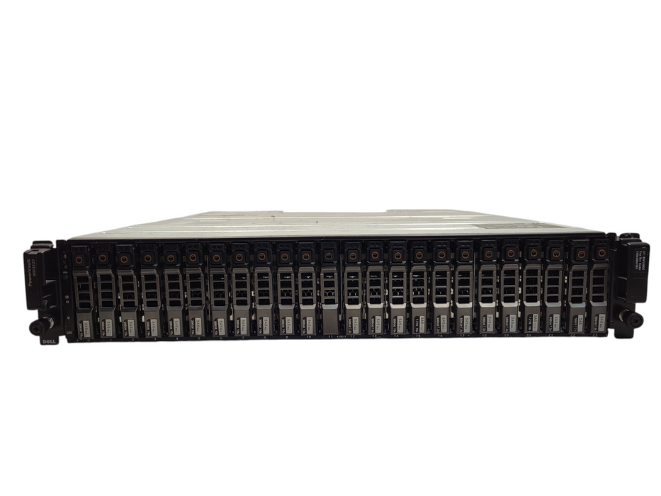 Dell MD3220 2.5" Bay drive Array w/ 2x MD32 0N98MP, 2x PSU, 24x Caddies  $