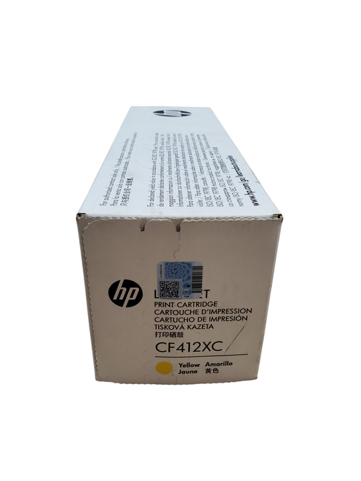 Genuine HP LaserJet Print Cartridge CF412XC Yellow - New