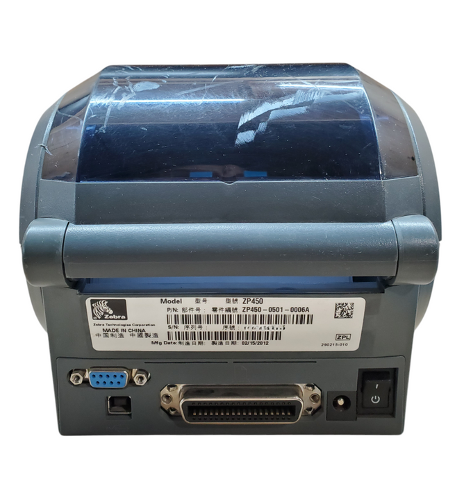 Zebra ZP450 Label Thermal Bar Code Printer | ZP450-0501-0006A
