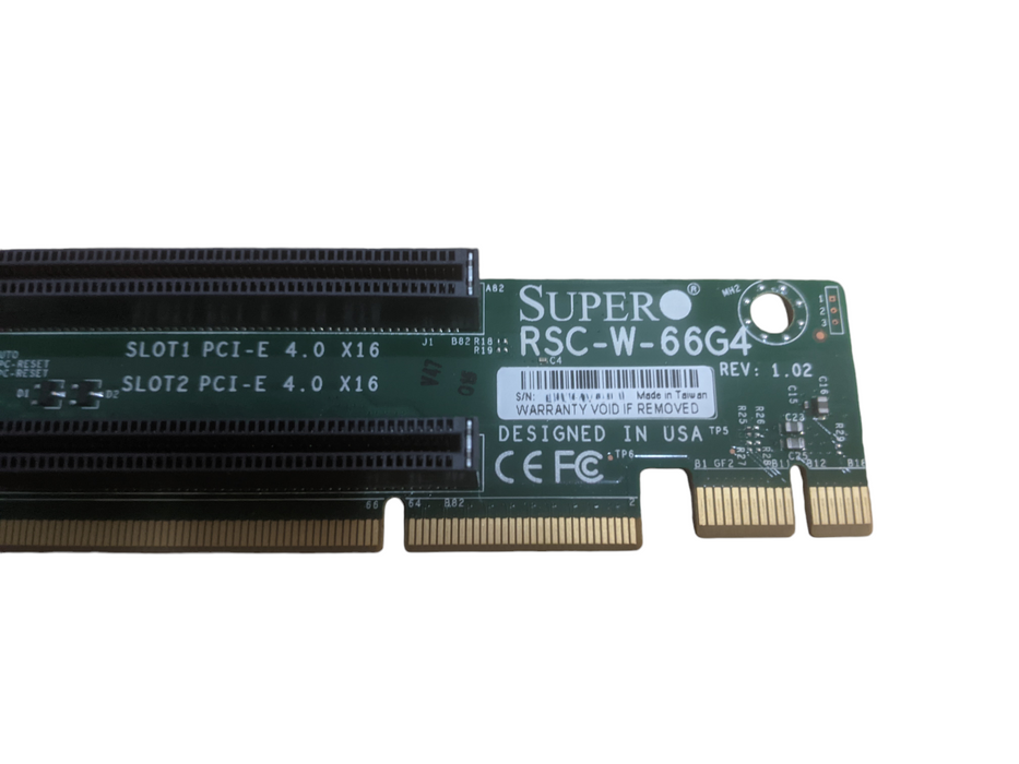 SuperMicro RSC-W-66G4 1U Riser card w/ 2x PCI-E 4.0 x16 !