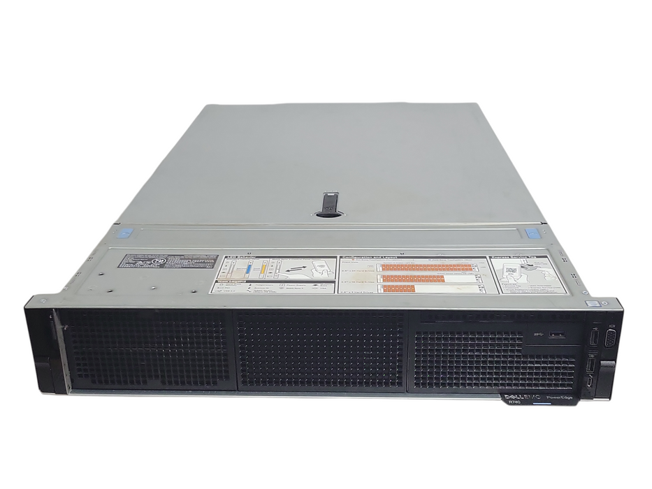 Dell PE R740, 2x Xeon Gold 6252 2.10GHz, 32GB DDR4, 2x 1100W PSU, READ _