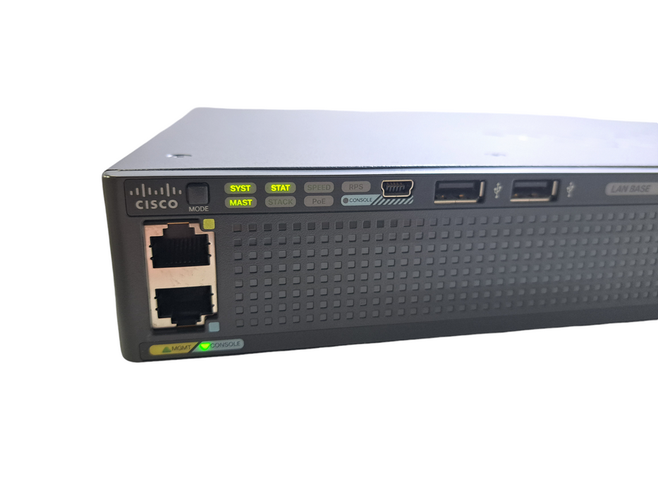 Cisco WS-C2960X-24PS-L V06 | 24-Port Gigabit PoE+ 370W Switch | 4x SFP