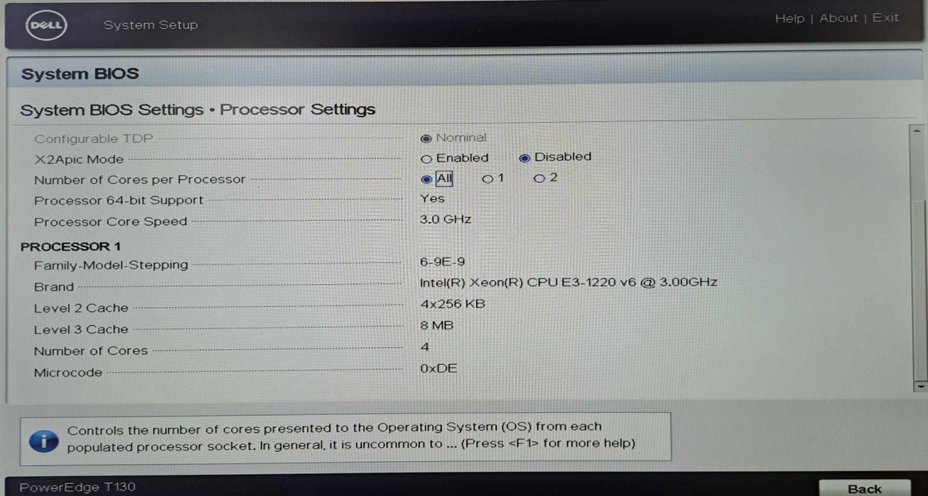 Dell PowerEdge T130 Server | Xeon E3-1220 v6 @3.00GHz, 16GB DDR4, PERC S130 )