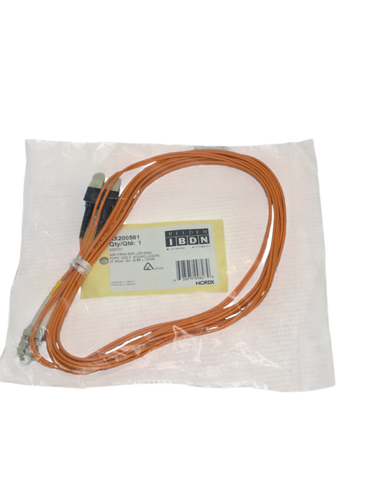 20 New Assorted Orange Fiber Optic Cables  -