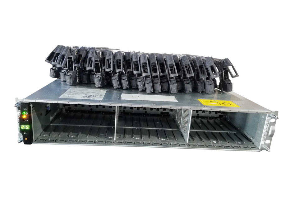NetApp NAJ-1001 24-Bay w/ 2x IOM6 111-000190+B1 & 2x 750W PSUs / NO HDDs
